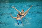 Artistic Swim vs TWC  Wheaton College Artistic Swimming vs Texas Women’s College. - Photo By: KEITH NORDSTROM : Wheaton, Artistic Swimming